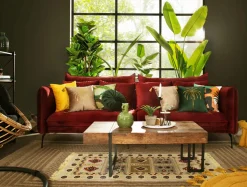 Best FN Design Sofa welurowa bordowa VOCAL