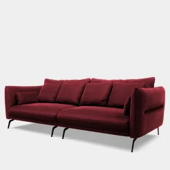 Best FN Design Sofa welurowa bordowa VOCAL