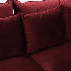 Best FN Design Sofa welurowa bordowa VOCAL