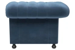 Inspire Sofy^Sofa welurowa granatowa CHESTER
