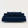 Discount Sofa welurowa granatowa VERDE