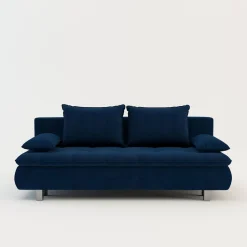 Discount Sofa welurowa granatowa VERDE