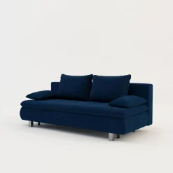 Discount Sofa welurowa granatowa VERDE