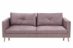 Softi Sofy^Sofa welurowa na drewnianych nóżkach LAVENDE