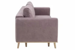 Softi Sofy^Sofa welurowa na drewnianych nóżkach LAVENDE