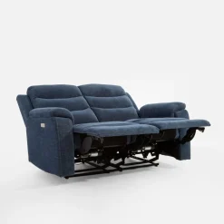 Discount Sofa z funkcją relaks niebieska ZATRI