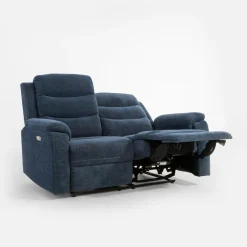 Discount Sofa z funkcją relaks niebieska ZATRI