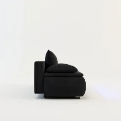 Mavik Sofy^Sofa z listwą led czarna TEKLA