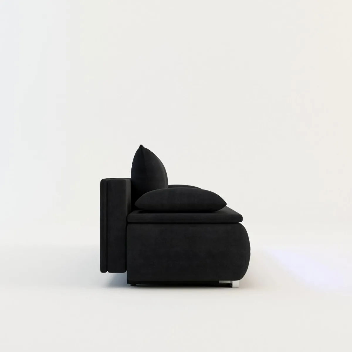 Mavik Sofy^Sofa z listwą led czarna TEKLA