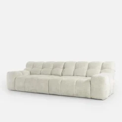 Werdomo Sofa z regulowanym siedziskiem jasnobeżowa CAMPILE