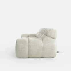 Werdomo Sofa z regulowanym siedziskiem jasnobeżowa CAMPILE