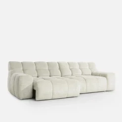 Werdomo Sofa z regulowanym siedziskiem jasnobeżowa CAMPILE