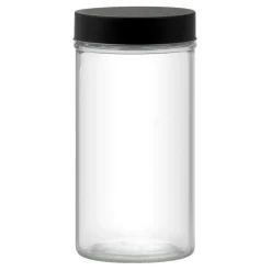 Clearance Słoik z czarną pokrywką MILOS 1,3 l
