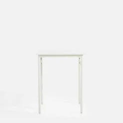 inny Stoły^Stół biały metalowy HAPPIANO 60 cm