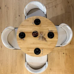 Discount inny Stół okrągły drewniany 100 cm VERNI