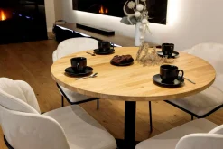 Discount inny Stół okrągły drewniany 100 cm VERNI