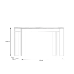 New FORTE Stół rozkładany 120-175 cm