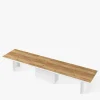 Discount inny Stół rozkładany KOLOS 140 dąb pradawny / biały połysk 140-332 cm