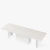 New inny Stół rozkładany KOLOS II kaszmir mat / biały połysk 160-286 cm