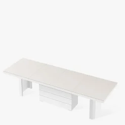 New inny Stół rozkładany KOLOS II kaszmir mat / biały połysk 160-286 cm
