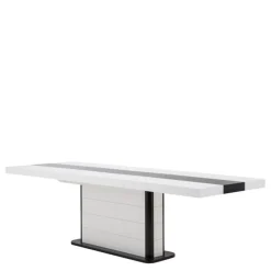 New Stół rozkładany PIANOSA połysk biały / czarny