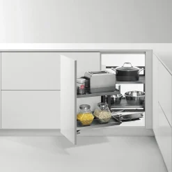 VORTUNG Systemy Cargo^Stelaż do cargo narożnego, lewostronny, highclass grey
