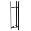 Clearance Stojak metalowy na donicę czarny SENS 75 cm