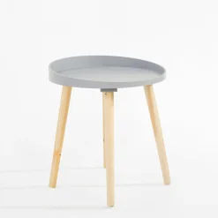 Stoliki Kawowe^Stolik kawowy pomocniczy szary 44 cm