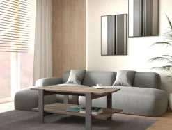 Hot Stolik kawowy z półką COFFEE TABLES szary