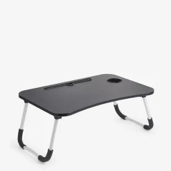 inny Stolik pod laptop składany czarno-biały 40x60x26 cm