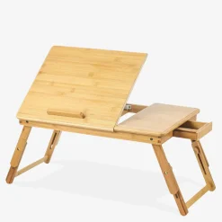 Outlet Stolik składany pod laptop do łóżka BAMBUS