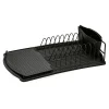 Outlet Suszarka do naczyń czarna z ociekaczem i tacą 47.5x26.5x11 cm