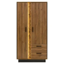 Discount Furni Home Szafa DORIAN DN9 2D2S z oświetleniem