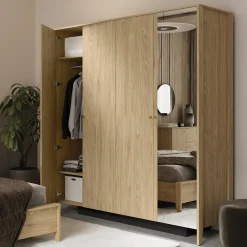 New LENART Szafa 4-drzwiowa z lustrem SNUGLY