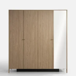 New LENART Szafa 4-drzwiowa z lustrem SNUGLY