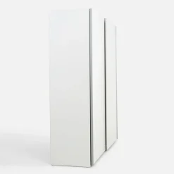 Discount inny Szafa przesuwna biała TEMPO 2D z półkami