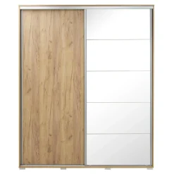 Szafy Z Lustrem|Szafy Przesuwne^Szafa przesuwna dąb craft ONTARIO 200 cm