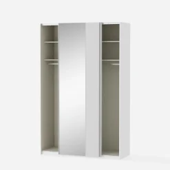 Clearance FORTE Szafa przesuwna z lustrem FITIO połysk 150 cm