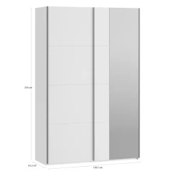 FORTE Szafy Z Lustrem|Szafy Przesuwne^Szafa przesuwna z lustrem FITIO mat 150 cm