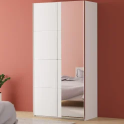 FORTE Szafy Z Lustrem|Szafy Przesuwne^Szafa przesuwna z lustrem FITIO mat 120 cm