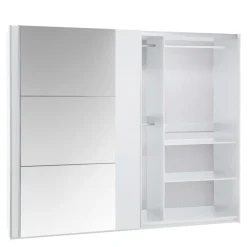 Hot Szafa z lustrem biała BASTIA 250 cm