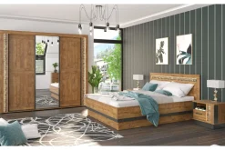 Online Furni Home Szafa z lustrem DORIAN 3D, z oświetleniem