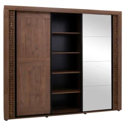 Online Furni Home Szafa z lustrem DORIAN 3D, z oświetleniem