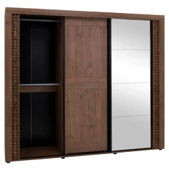 Online Furni Home Szafa z lustrem DORIAN 3D, z oświetleniem