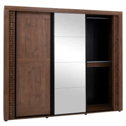 Online Furni Home Szafa z lustrem DORIAN 3D, z oświetleniem