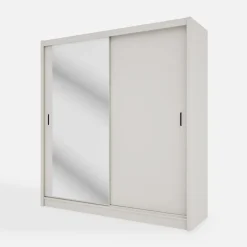 Discount inny Szafa z lustrem NESS 203 cm kaszmir