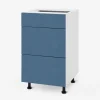 Szafki Kuchenne^Szafka dolna z 3 szufladami BASIC PLUS BP/D45SR3 alby blue