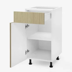 Szafki Kuchenne^Szafka dolna z szufladą BASIC PLUS BP/D40SR1 sand barbera oak