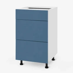 Szafki Kuchenne^Szafka dolna z szufladami BASIC PLUS BP/D45S3 alby blue