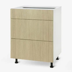 Best Szafka dolna z szufladami BASIC PLUS BP/D60SR3 sand barbera oak